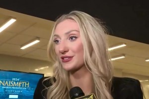 光看颜值是什么水平？库里教妹布林克此前的采访！好美的眼睛！